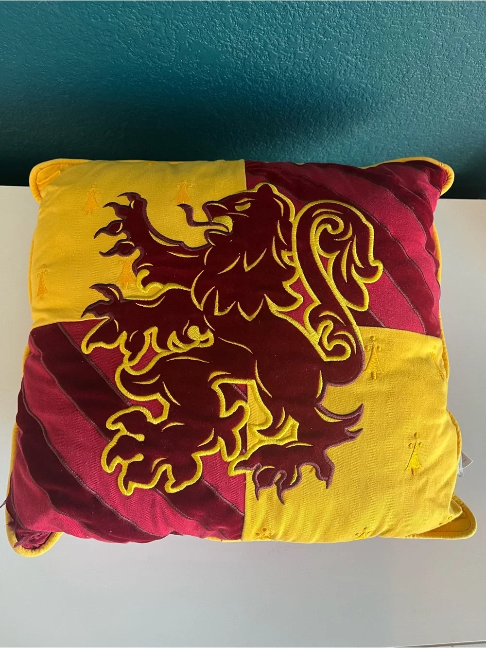 Harry Potter Gryffindor Pillow Universal Studios 16x16 Inches